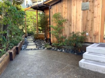 横須賀のいろは苑が鎌倉で作ったカフェのお庭
